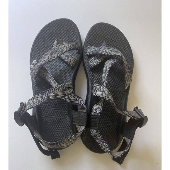 Chaco Womens Z/2 Yampa Sandals Toe Ring Hiking Water Shoes Turquoise Purple Sz 7 - Picture 1 of 8